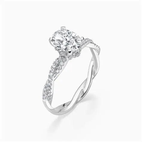 Twisted engagement ring band style reference